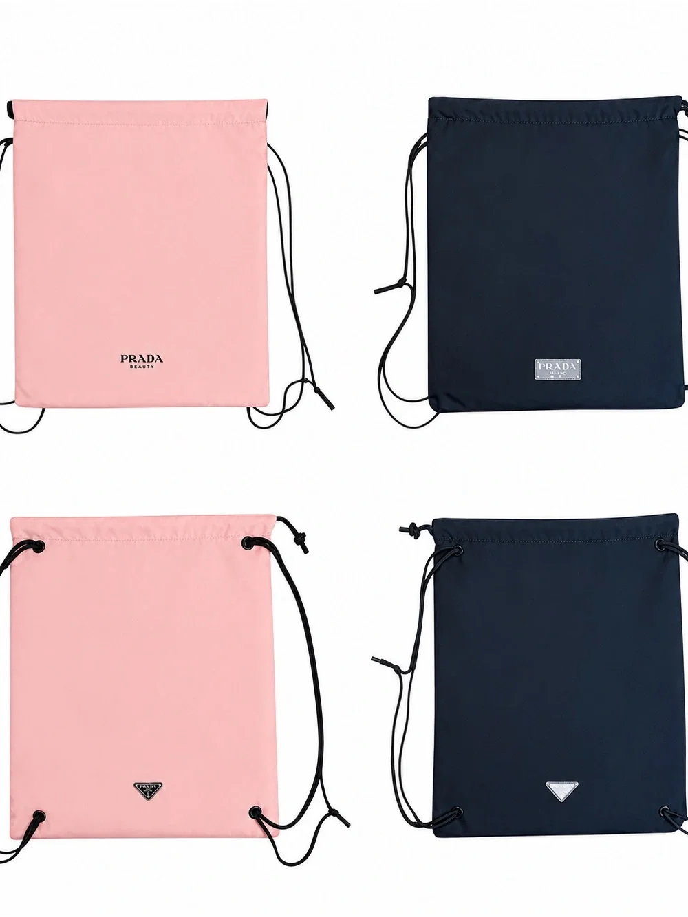 Prada Beauty Paradoxe Reversible Satin Drawstring Backpack • NEW IN PACKAGE